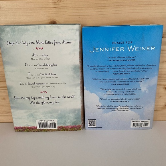 BEST SELLING Author Hardcover Novel Bundle 2 Must-Read Books Weiner & Shipman - Picture 2 of 8